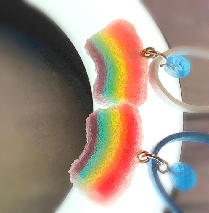 レインボーグミのショルダー　中① ハンドメイド
