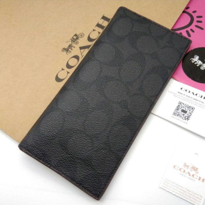 新品　COACH　長財布　メンズ　人気の小銭入れ付き