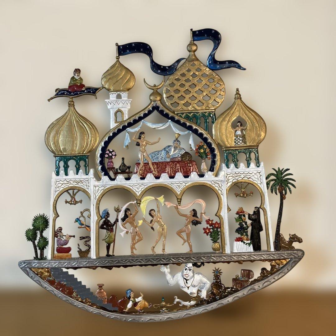 ドイツ　錫工芸品　メルヘン　千夜一夜物語　　ヴィルヘルムシュヴァイツァー 壁掛け