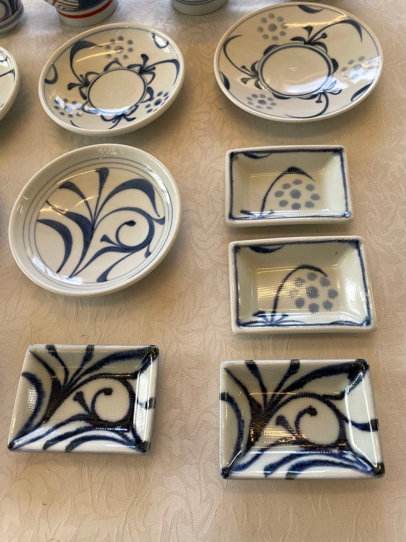 【美品】砥部焼　梅山窯　コレクション15点セット