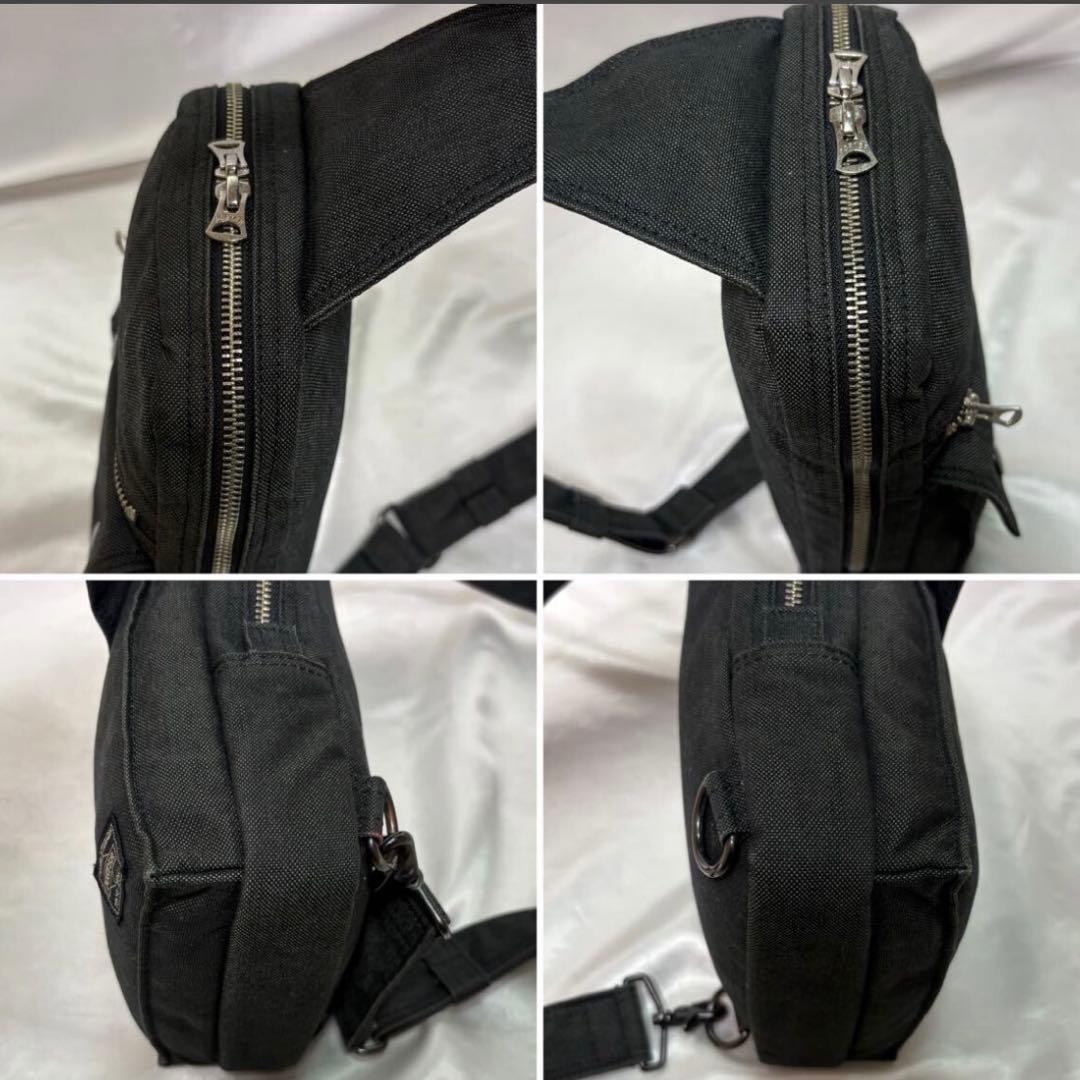 【極美品】ポーター スモーキー ワンショルダーバッグ ボディバッグ 黒 ブラック