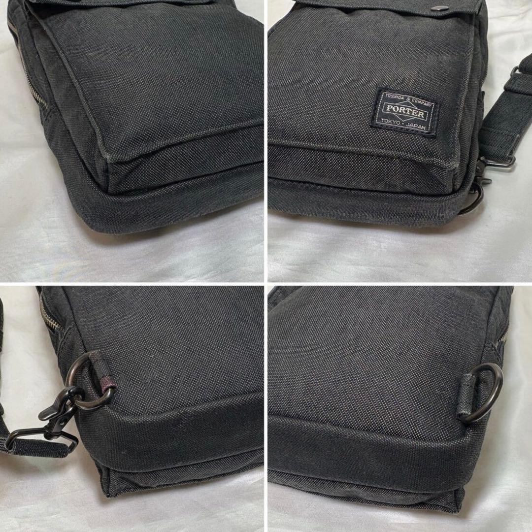 【極美品】ポーター スモーキー ワンショルダーバッグ ボディバッグ 黒 ブラック
