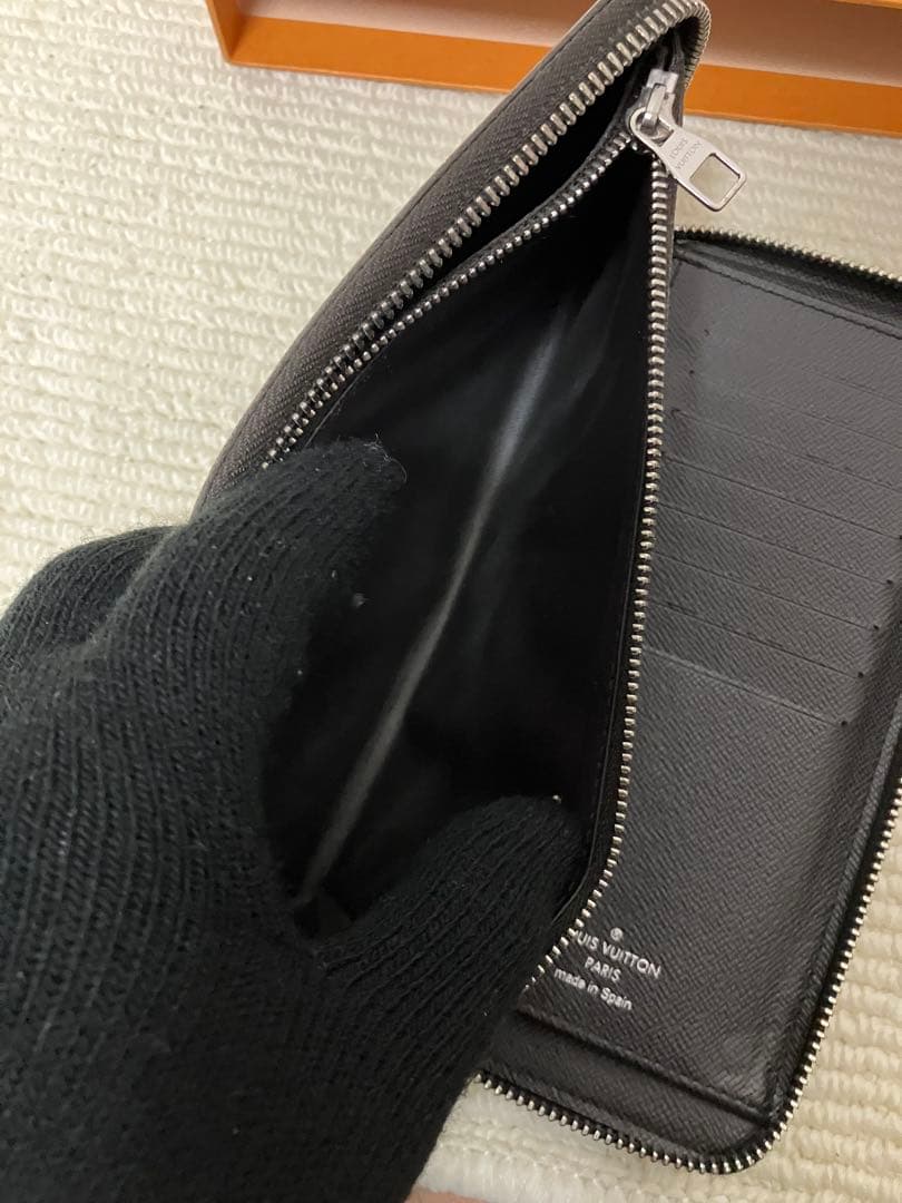 良品/LOUIS VUITTON ダミエ グラフィット ジッピー ヴェルティカル