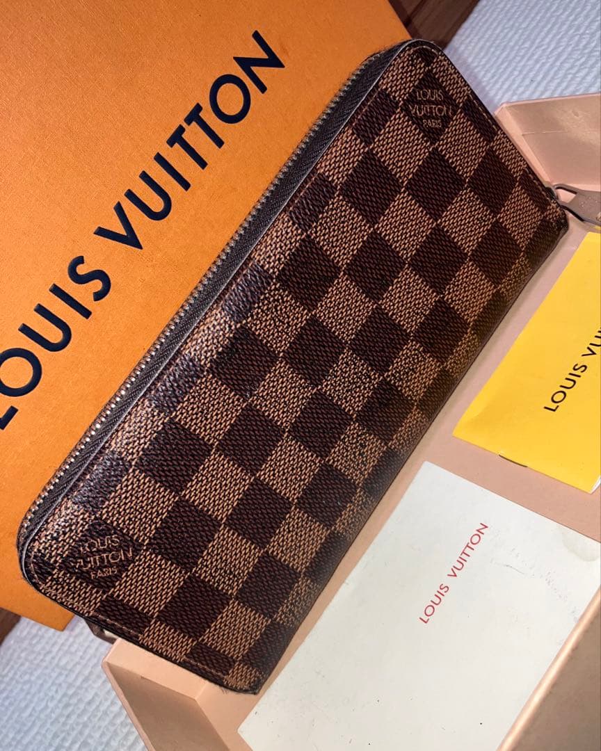 良品/LOUIS VUITTON ダミエ グラフィット ジッピー ヴェルティカル