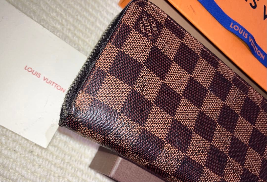 良品/LOUIS VUITTON ダミエ グラフィット ジッピー ヴェルティカル