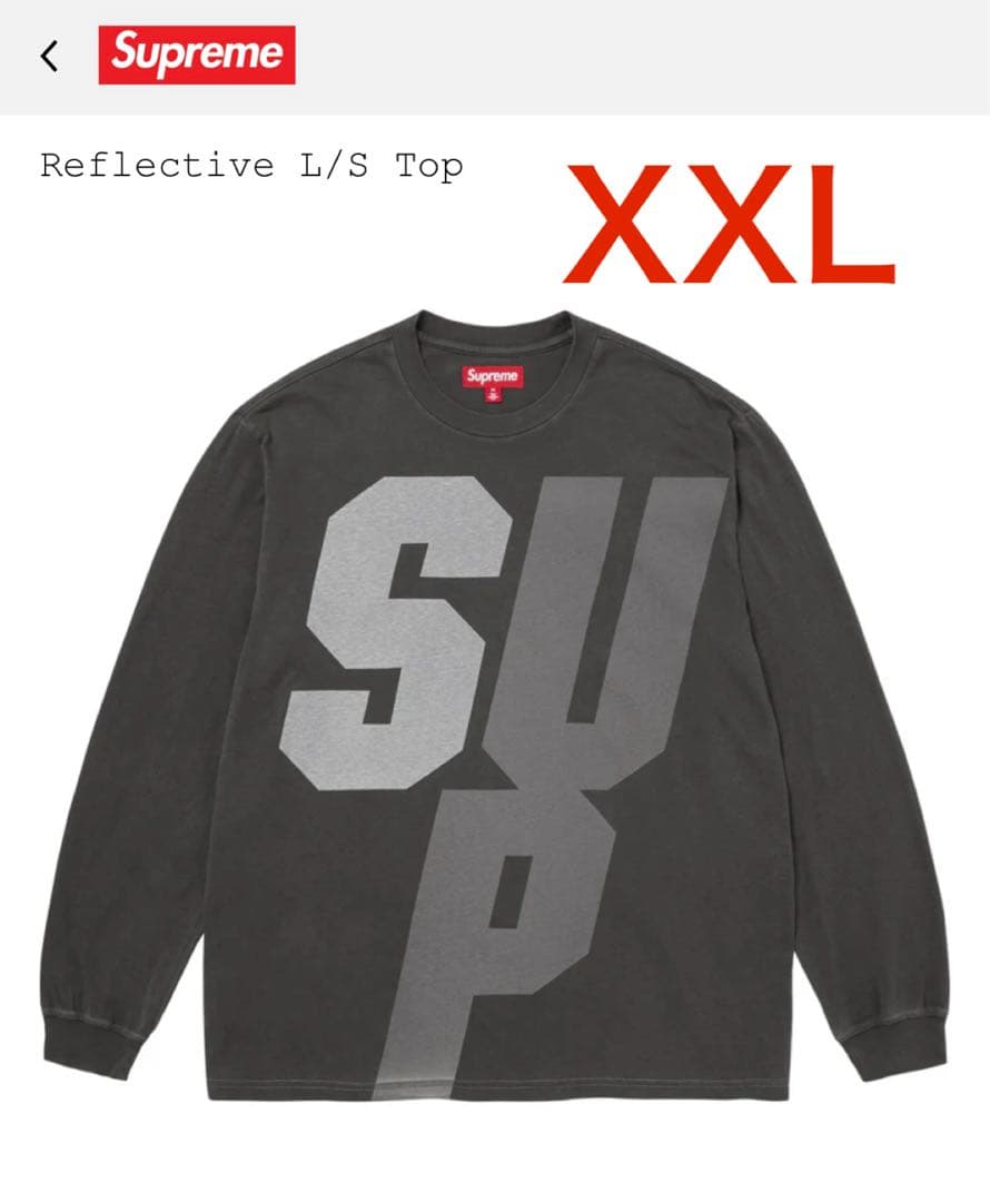 トップス Supreme Reflective L/S Top XXL
