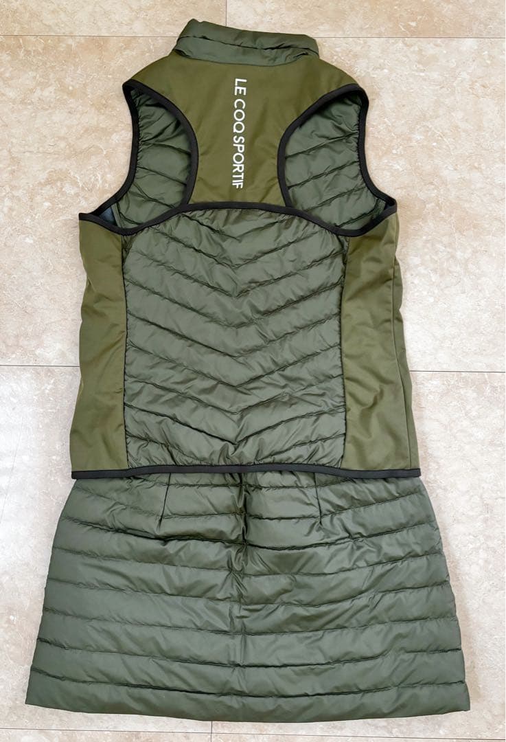【美品】LE COQ SPORTIF ノースリーブベスト & スコート　Ｌ