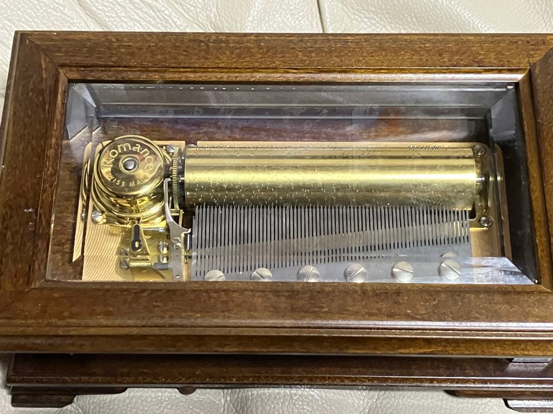 アンティーク　オルゴール　リュージュ　72弁　三曲　REUGE モーツァルト