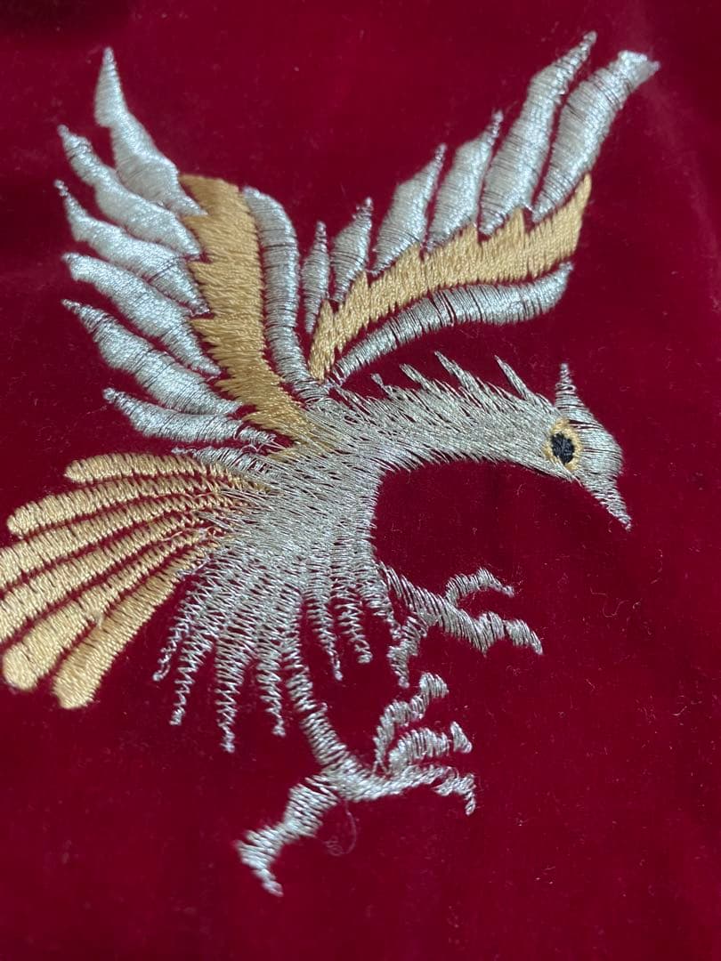 90s 日本製 別珍　スカジャン　ワシ　限定版 Unisex Vintage