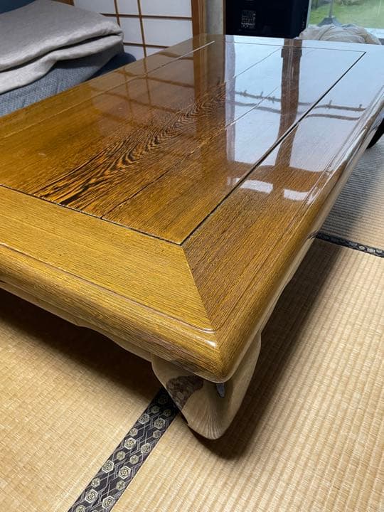 希少タガヤサン材テーブル　和風テーブル
