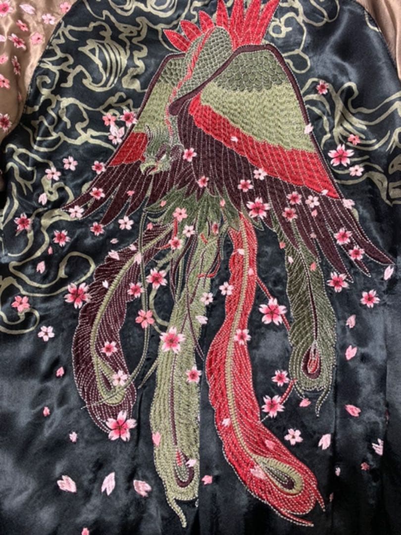 おかけん。スカジャン☆龍と鳳凰 レア物 新品同様