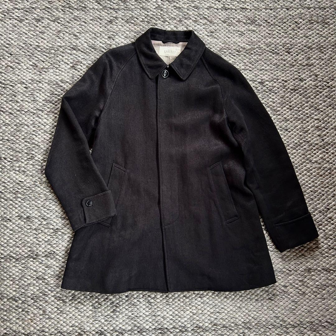 ネストローブ　コンフェクト　厚手の麻のコート　サイズ3 黒