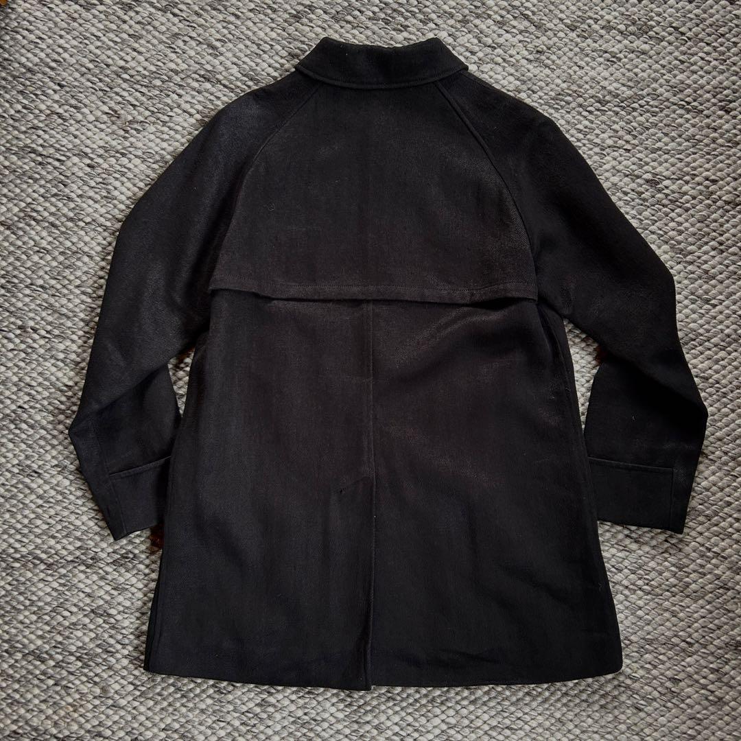 ネストローブ　コンフェクト　厚手の麻のコート　サイズ3 黒