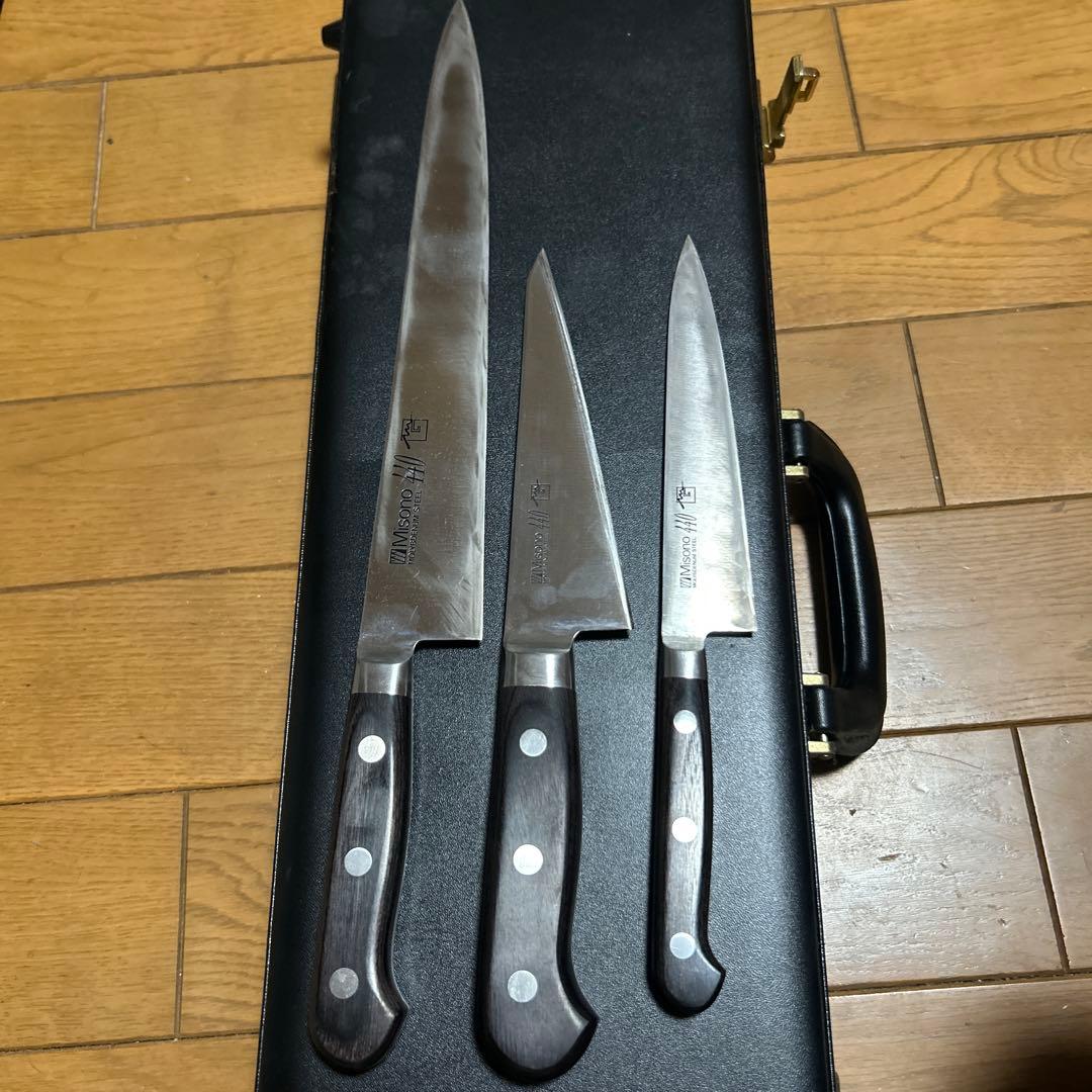 値下げ中　Misono 440 包丁セット ６本　ケース付き