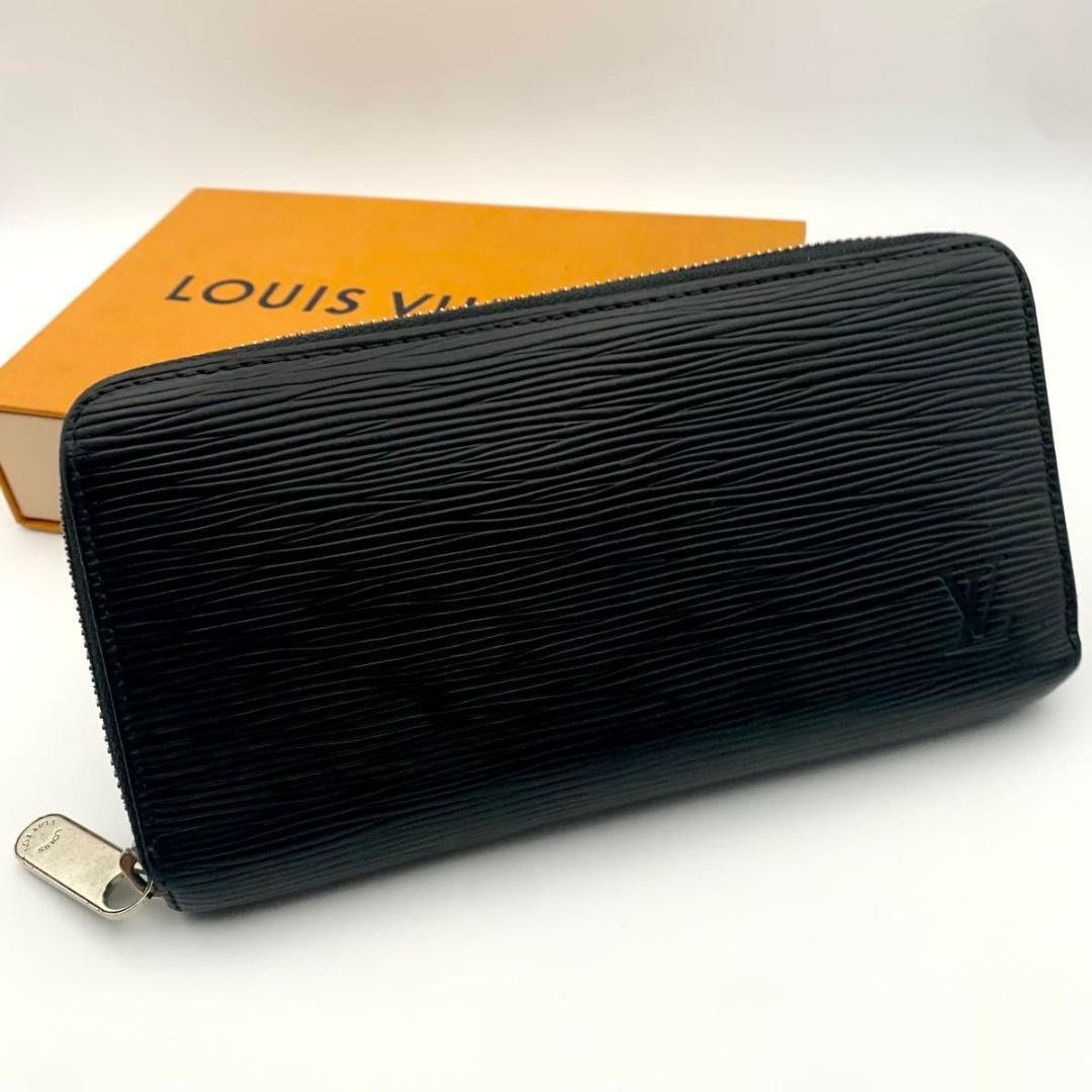 鑑定済み ルイヴィトン ジッピーウォレット 長財布 エピ ラウンドファスナー 黒