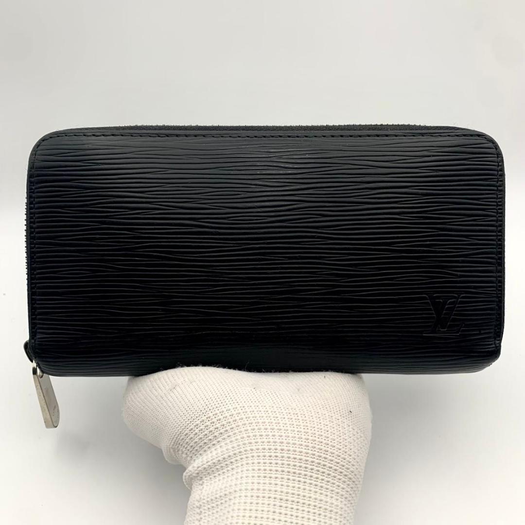 鑑定済み ルイヴィトン ジッピーウォレット 長財布 エピ ラウンドファスナー 黒