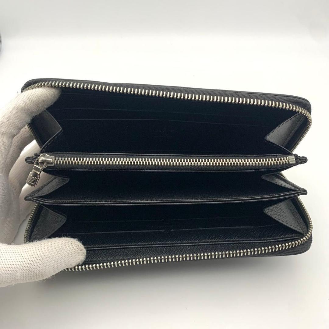 鑑定済み ルイヴィトン ジッピーウォレット 長財布 エピ ラウンドファスナー 黒
