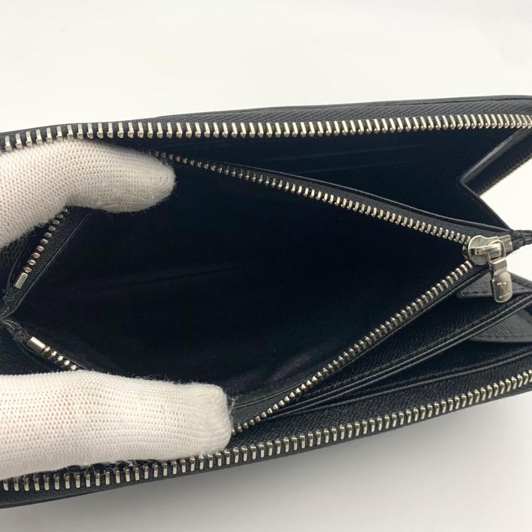 鑑定済み ルイヴィトン ジッピーウォレット 長財布 エピ ラウンドファスナー 黒