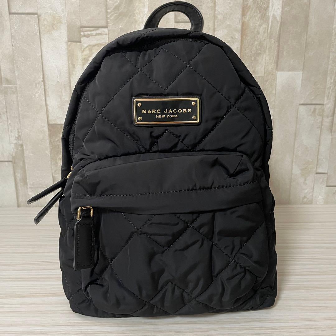 早い者勝ち！訳あり新品 MARC JACOBS バックパック キルティング 黒