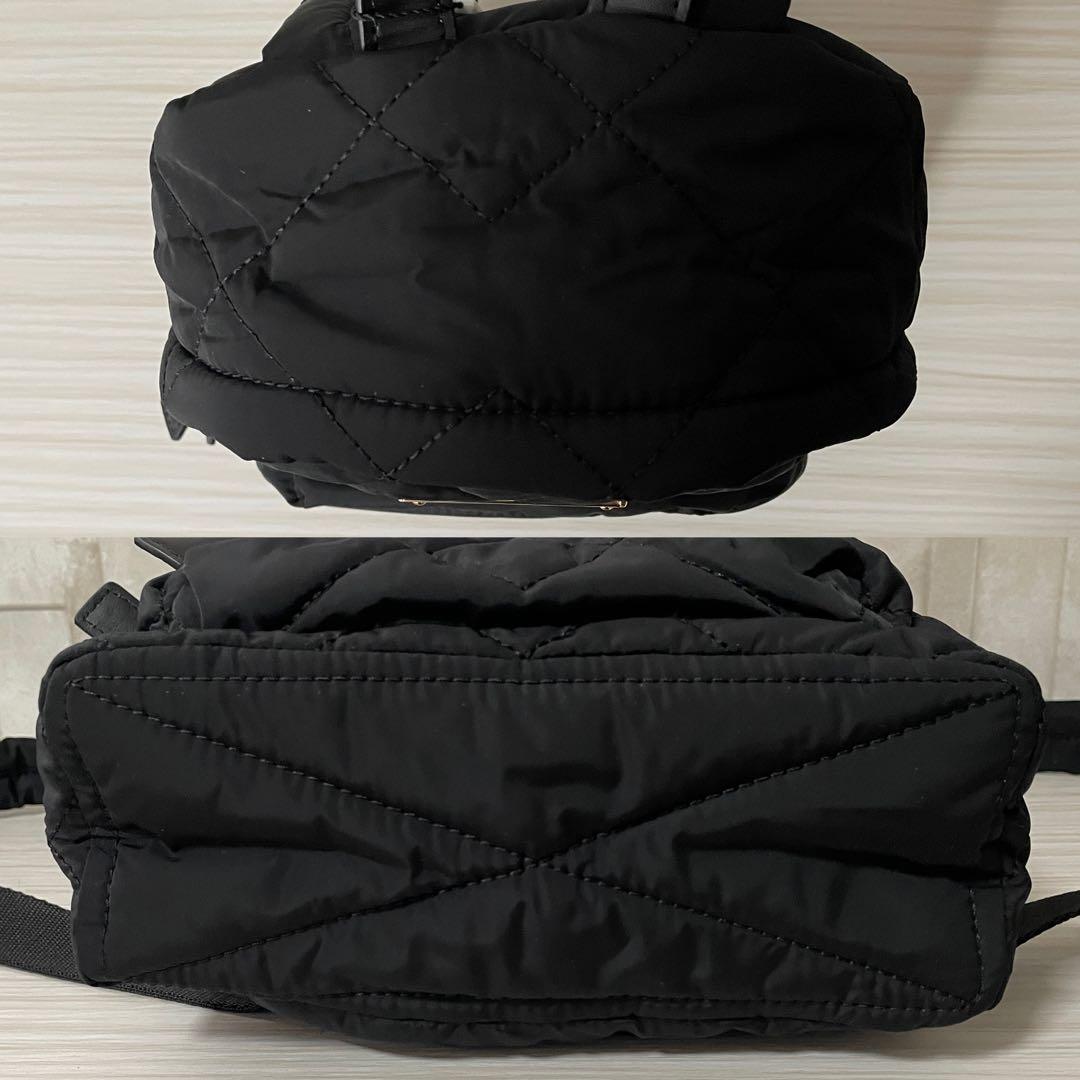 早い者勝ち！訳あり新品 MARC JACOBS バックパック キルティング 黒