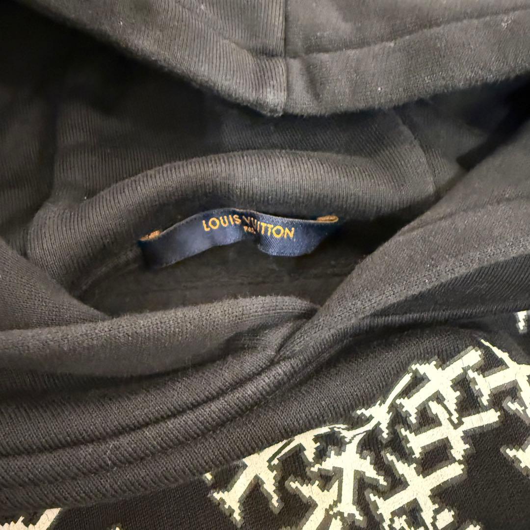 激レア ルイヴィトン プレーン 裏起毛 スウェットプルオーバーパーカー 飛行機