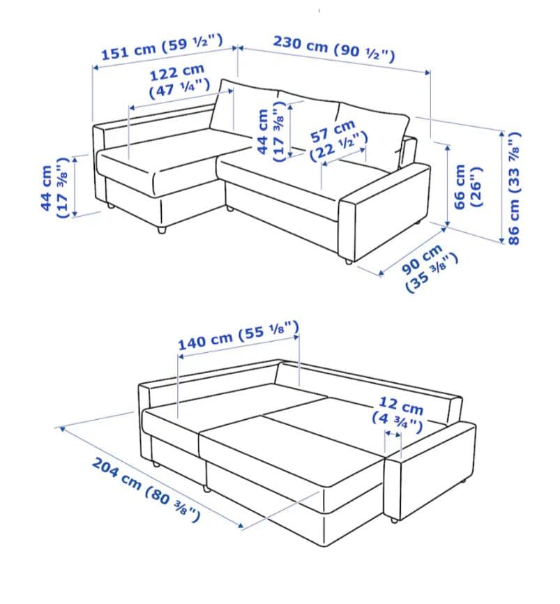 ＊5/16以降発送＊IKEA ソファベッド FRIHETEN フリーヘーテン