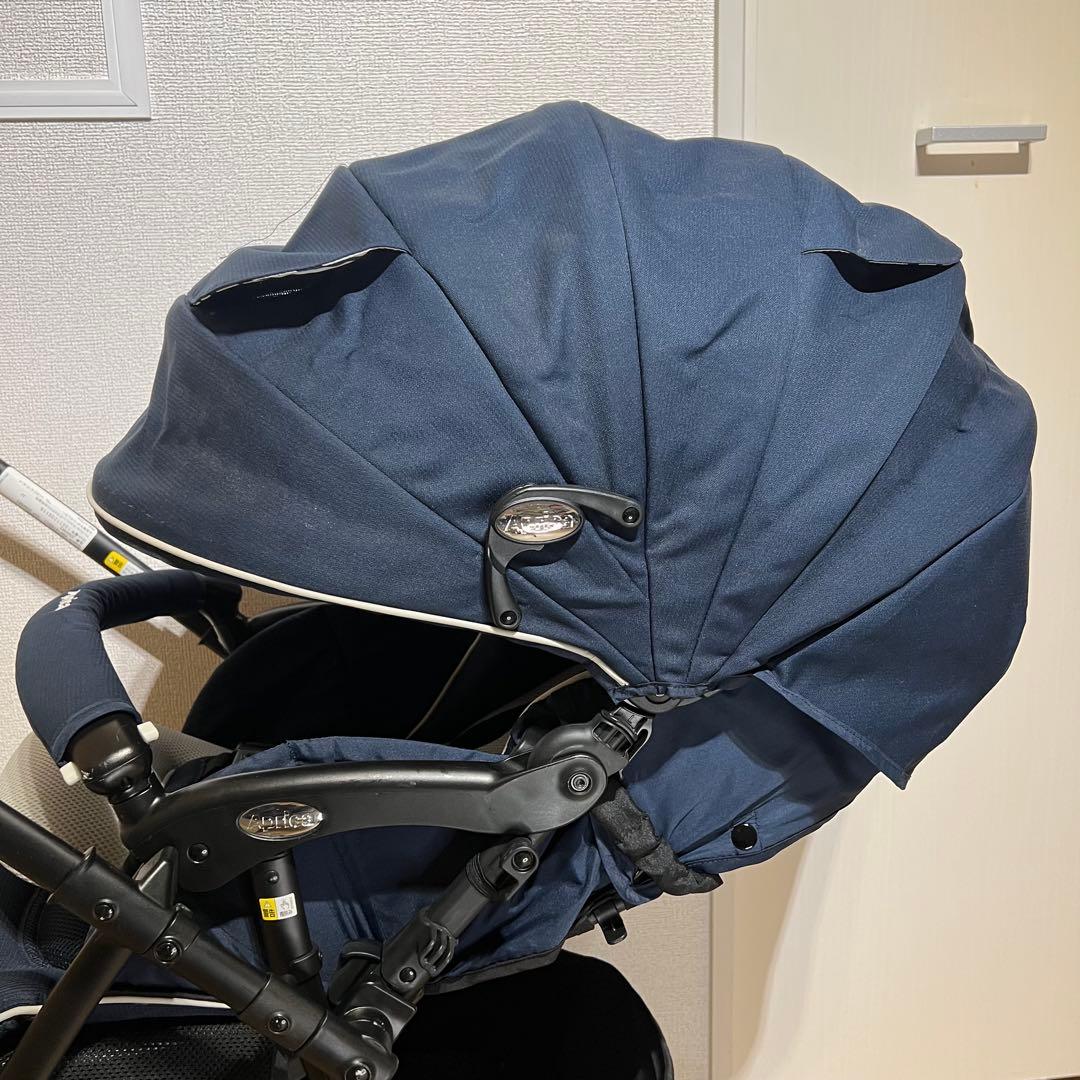 Aprica ラクーナビッテクッション ネイビー 美品 アップリカ 両対面型