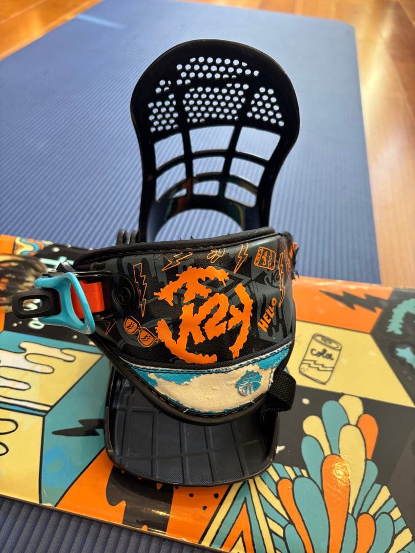 100cm キッズ スノーボード ビンディングセット子供 スノボー K2