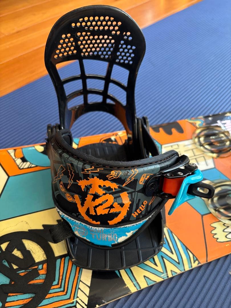 100cm キッズ スノーボード ビンディングセット子供 スノボー K2