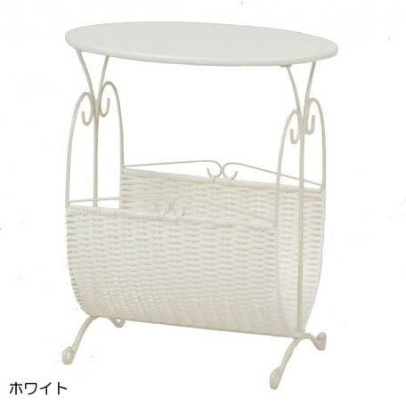 要問合せ♥️ちょうどいいサイズ♥️お洒落　マガジンラック　テーブル　ブラウン　白