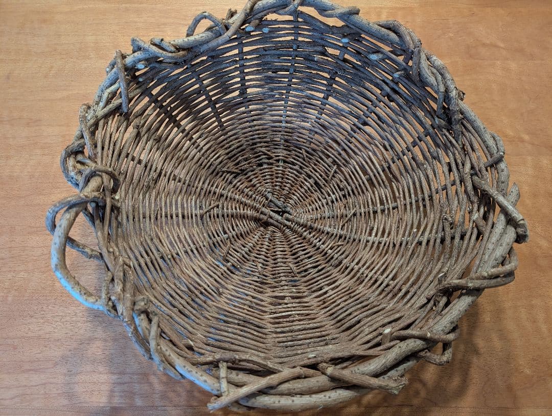（希少）山あけびのハンドメイドバスケット