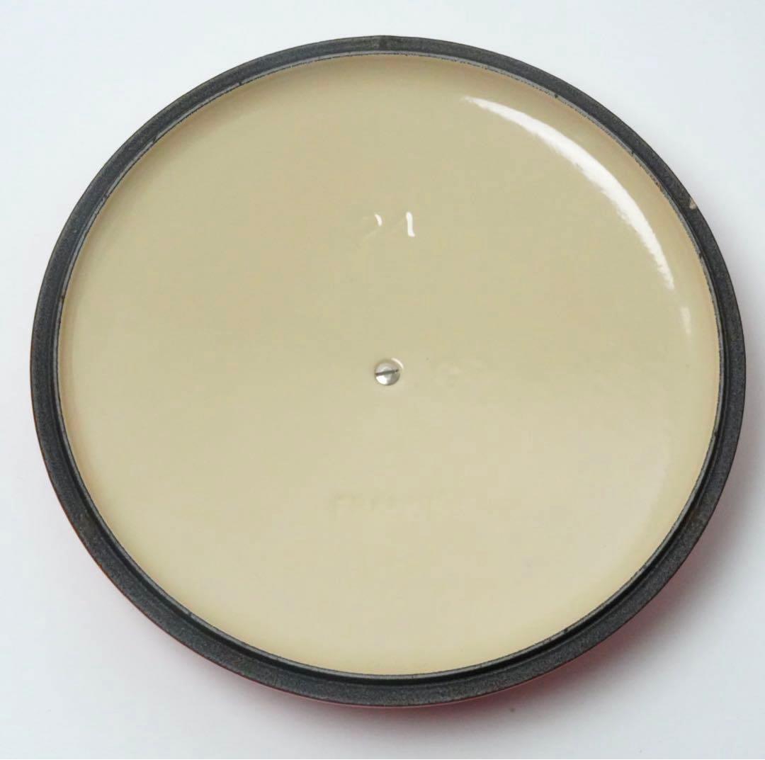 【美品】LE CREUSET　ココット ロンド オレンジ　24cm