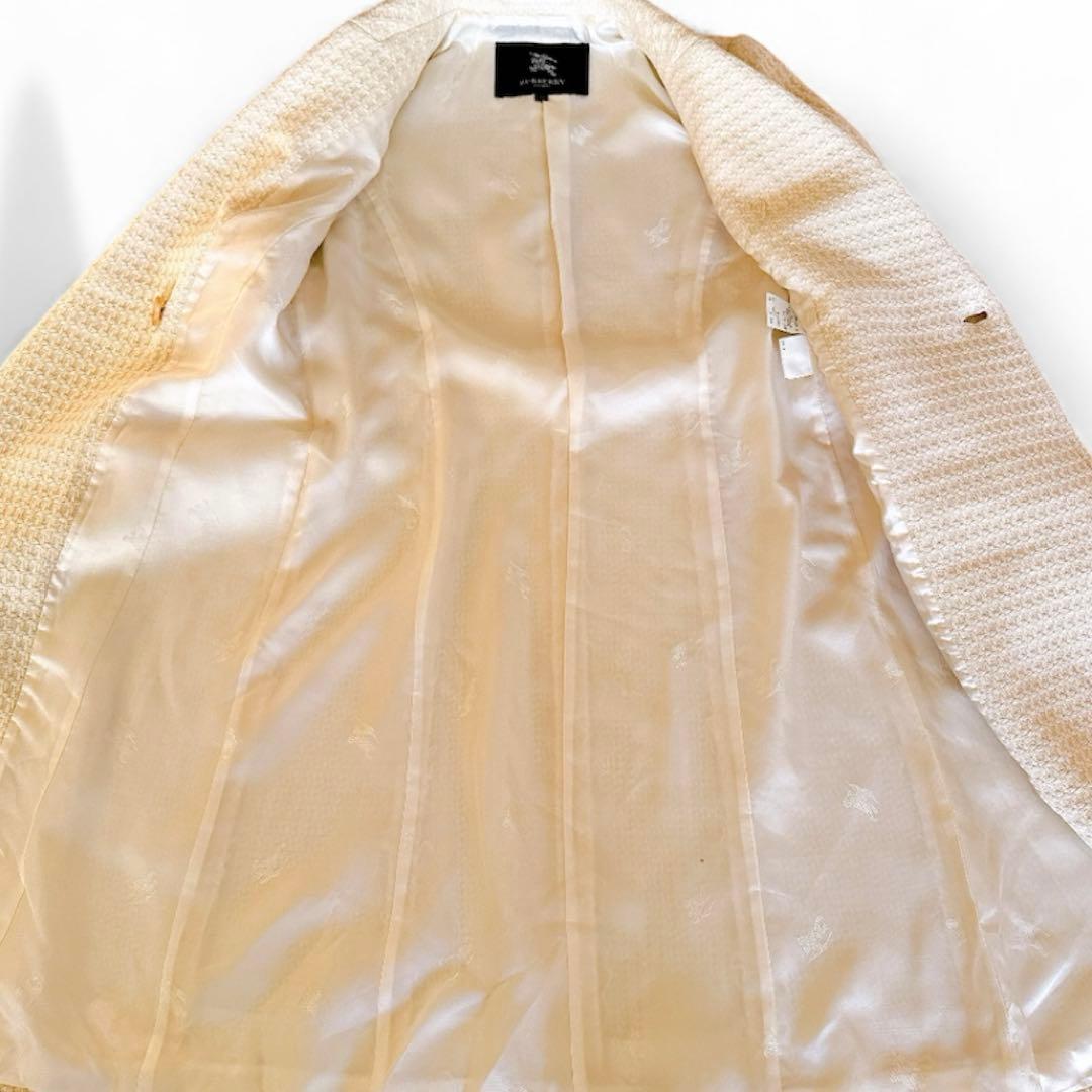 バーバリーロンドン ロングコート ウール ベルト裏地ホースロゴ