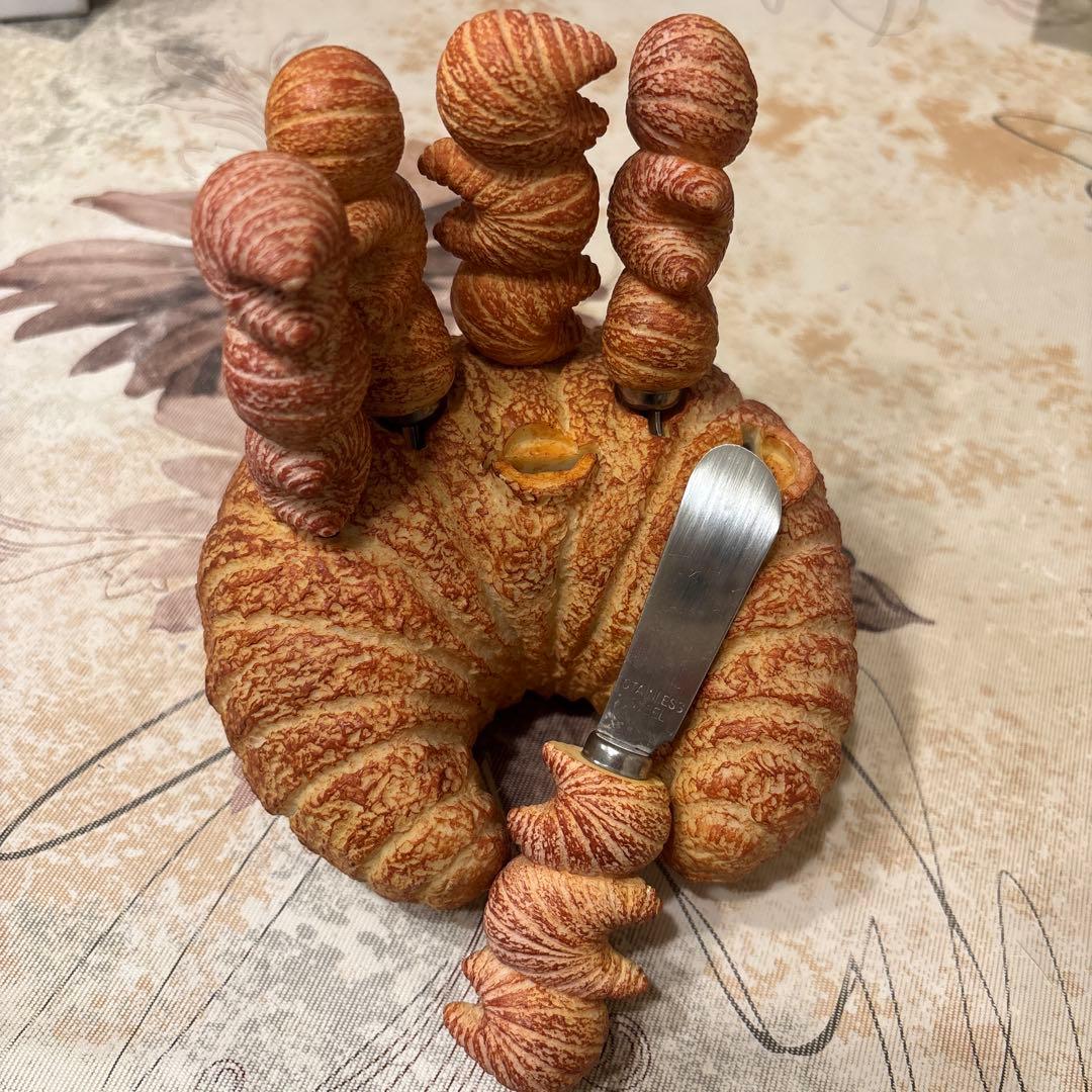 クロワッサンデザインバターナイフ・スタンド