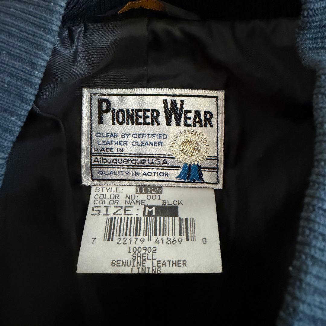 黒◎ PIONEER WEAR スエード レザージャケット ブラック USA