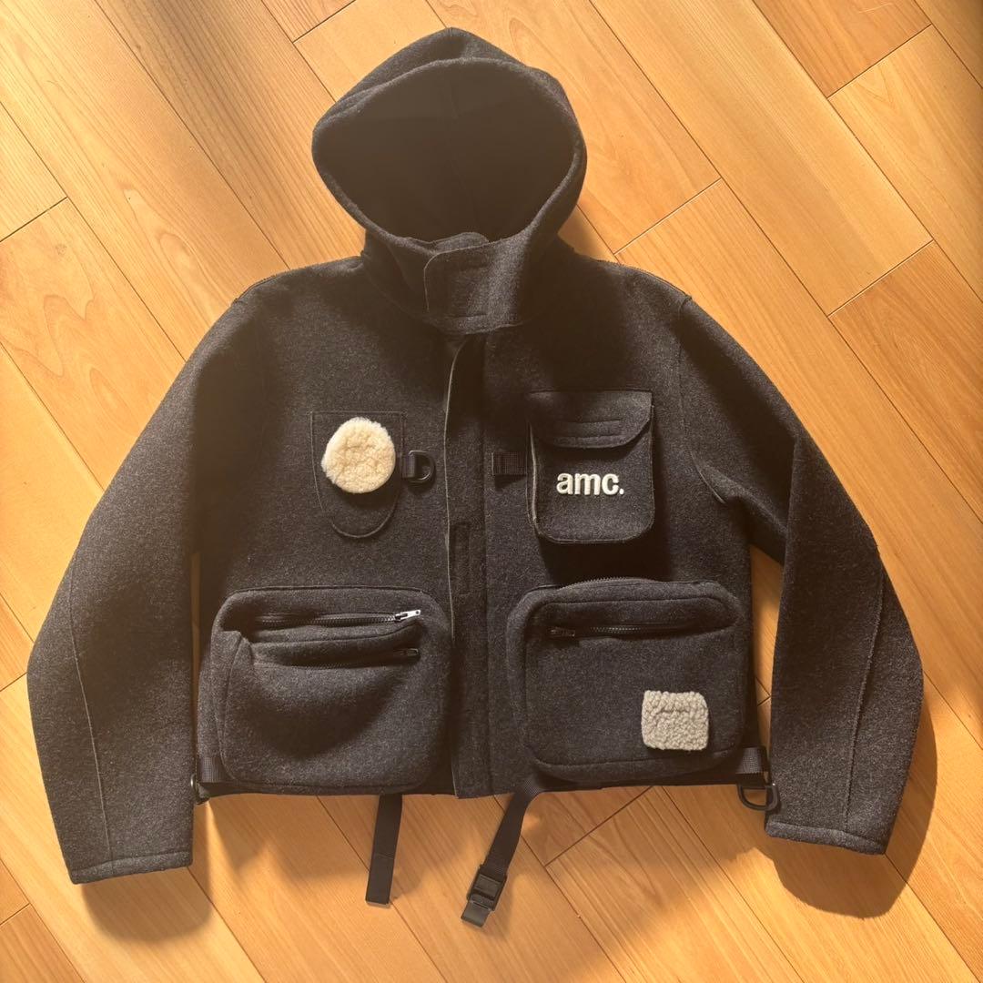 MOUNTAIN RESERCH amc. フード付きジャケット ダークグレー