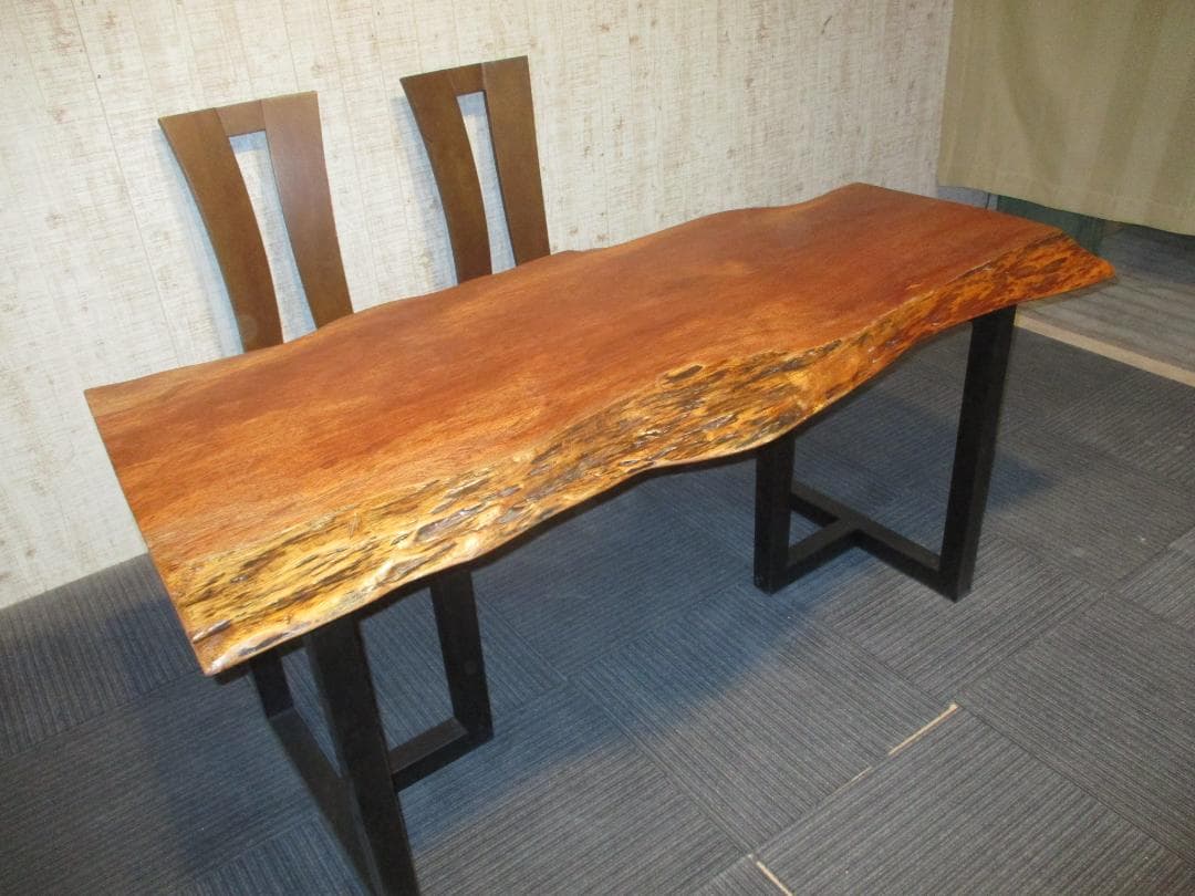 ＃1621■　アフリカンチェリー　テーブル　ローテーブル　ダイニング　一枚板