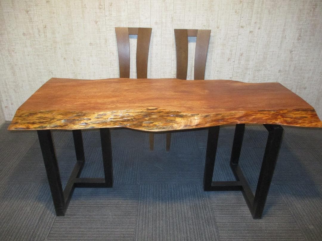 ＃1621■　アフリカンチェリー　テーブル　ローテーブル　ダイニング　一枚板