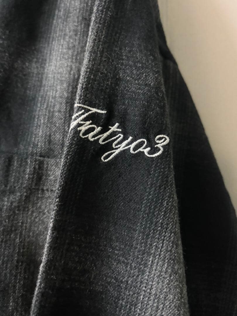 新品FAT オンブレチェックシャツ ルーズシルエット ネルシャツ
