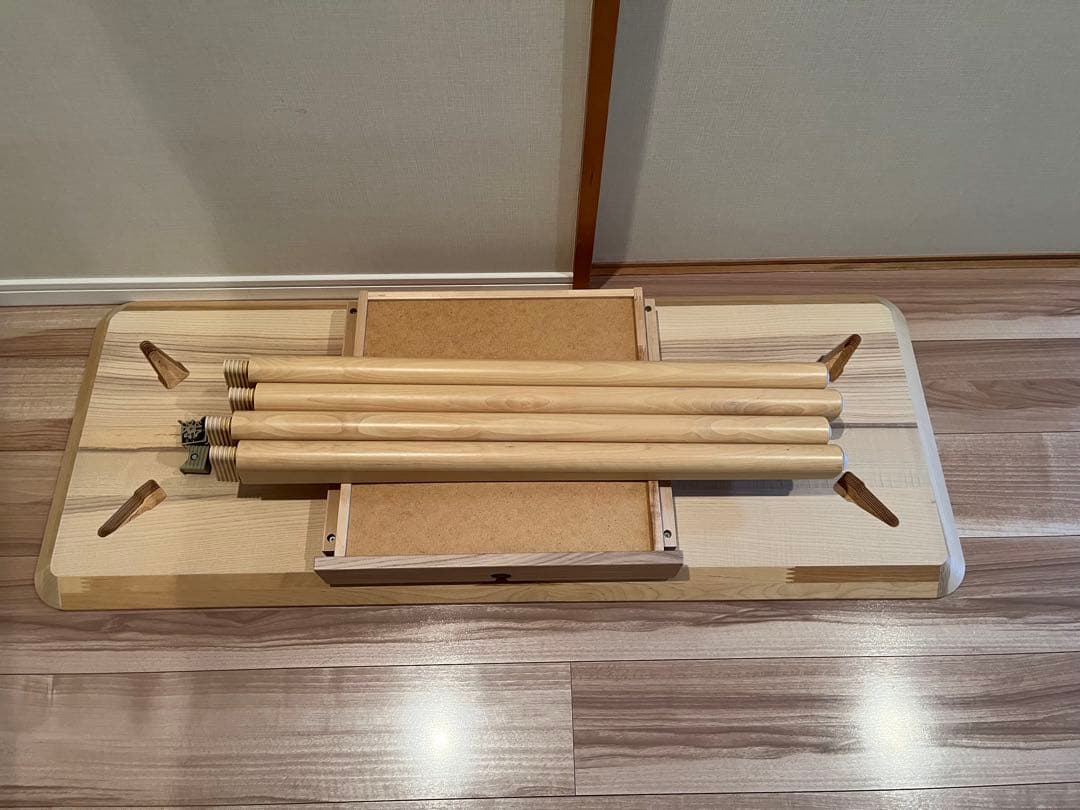 IKEA LISABO ナチュラル木製引き出し付きデスク