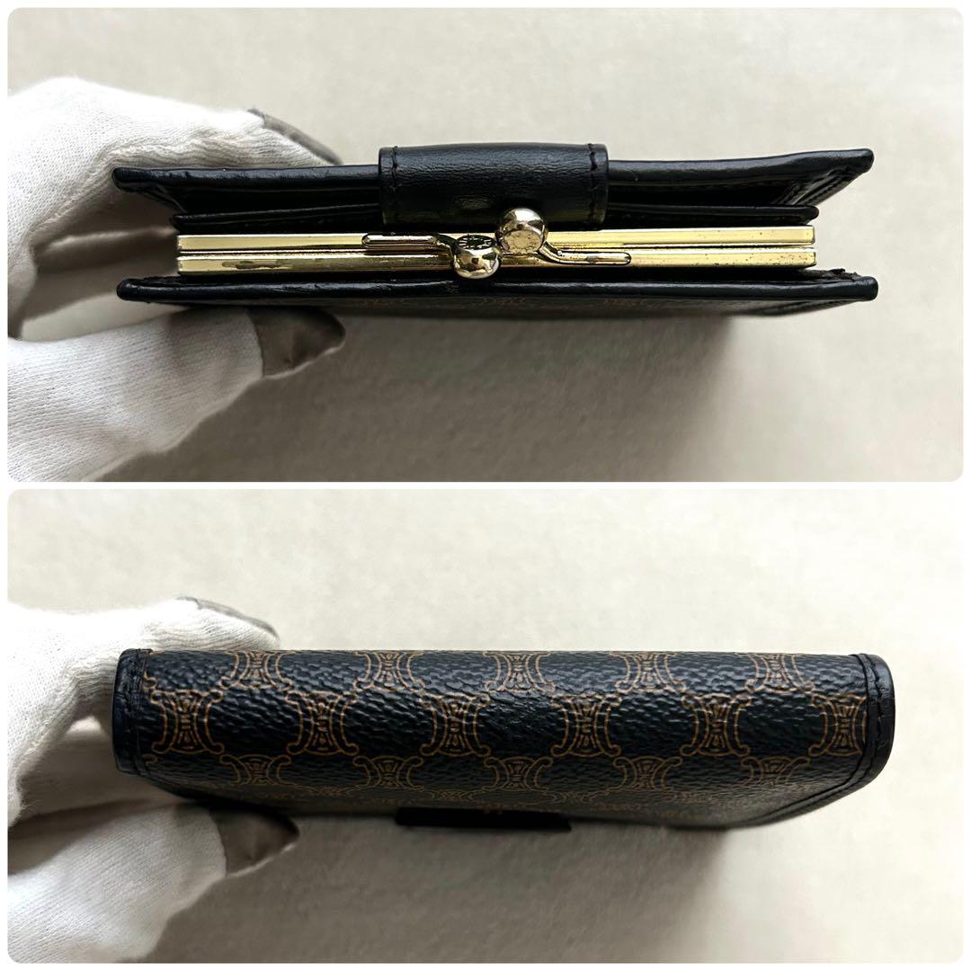 CELINE セリーヌ 二つ折り財布 マカダム がま口
