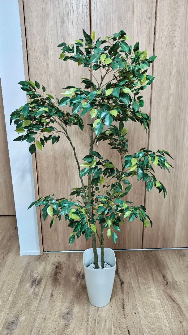 150cm　フェイクグリーン　ベンジャミン(フィカス)　光触媒　観葉植物