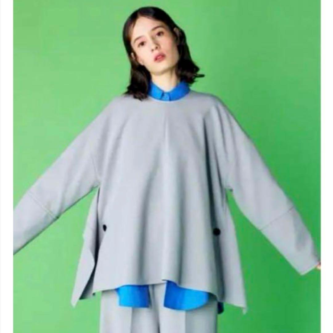 エンフォルド　2023✨CENTERDRAPEPULLOVER グレー