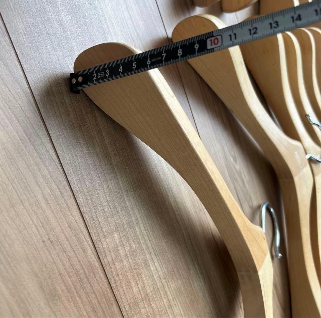 【美品】バーバリー 木製衣類ハンガー 8本セット 約43cm