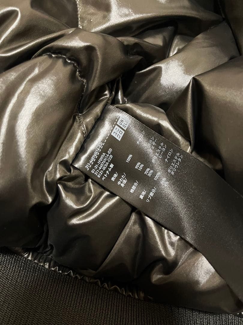 美品　ユニクロ　+J ハイブリッドダウンオーバーサイズ MA-1 グレー　XXL