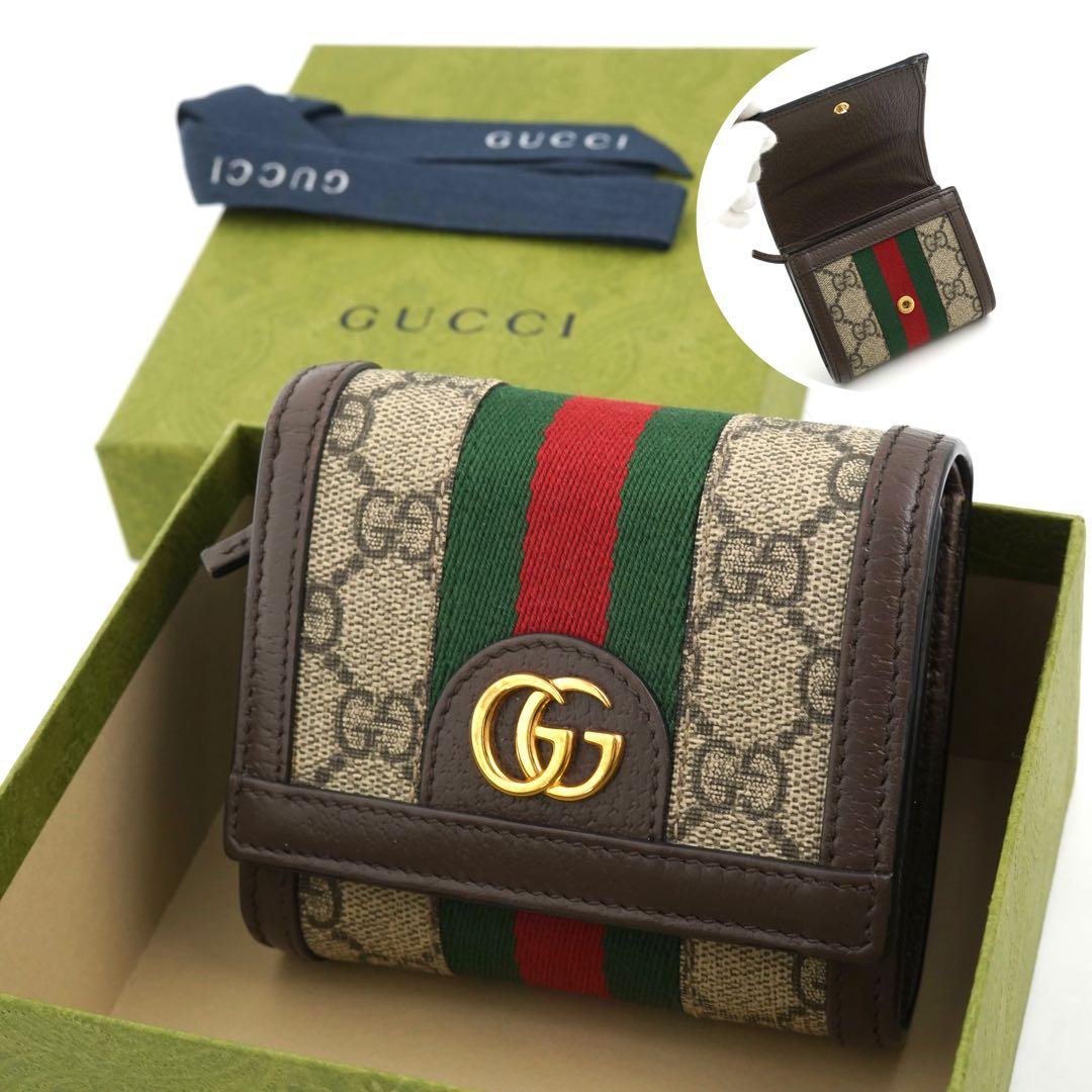 ✨未使用展示品・箱付き✨　GUCCI ミニ財布　マーモント　シェリーライン　GG