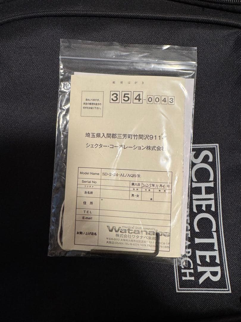 SCHECTER SD-2-24-AL 美品