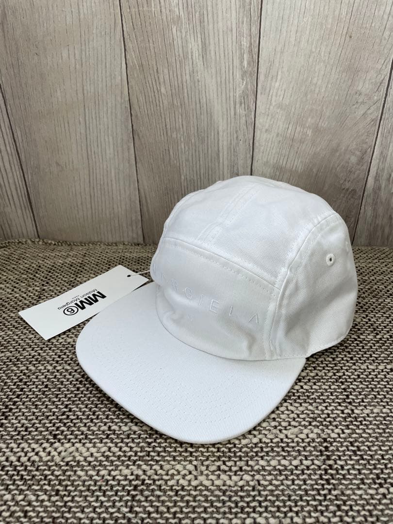 MM6 エムエムシックス 帽子 キャップ ホワイト 白 ロゴ