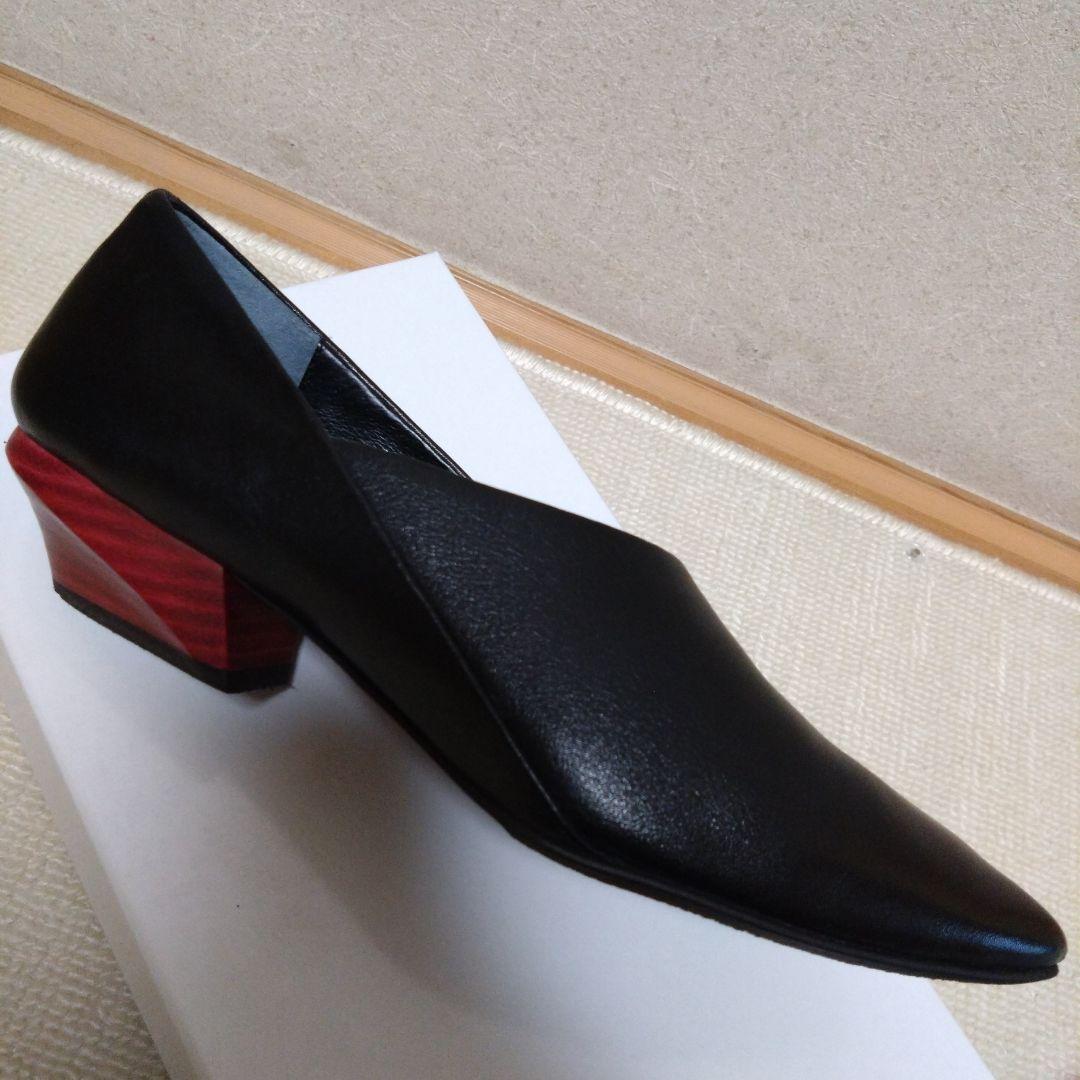 【美品】ラボ キゴシ ワークス　スリッポンパンプス　黒