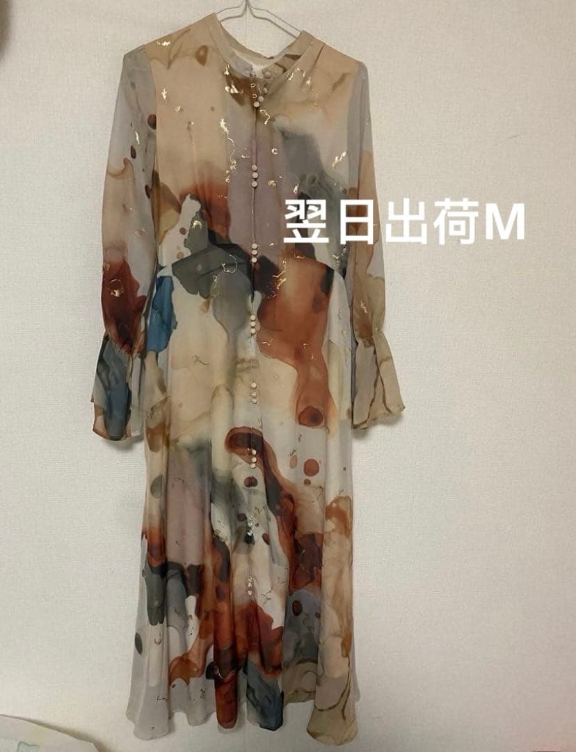 ワンピース AMERI VINTAGE AMELIA INK ART DRESS